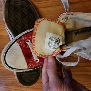 Converse All Stars Red High Tops size women's 9